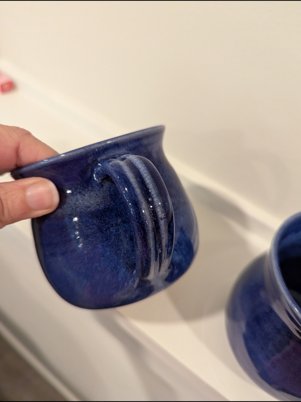 Handmade Deep Blue Mug Set - Picture 6 of 9